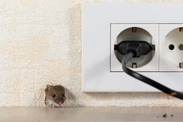 rat mur prise electrique