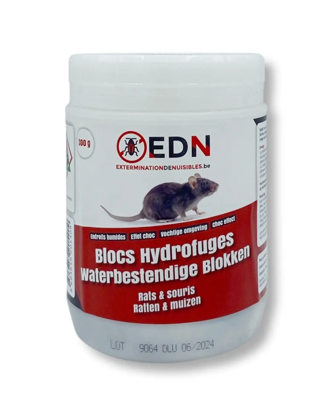 Souricide raticide blocs hydrofuges 300g