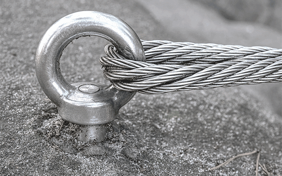 Cable inox tendu
